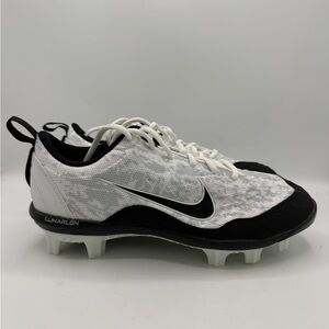 NIKE LUNARLON HYPERDIAMOND 2 PRO SOFTBALL CLEATS WOMENS SIZE 8 WHITE 856493-100